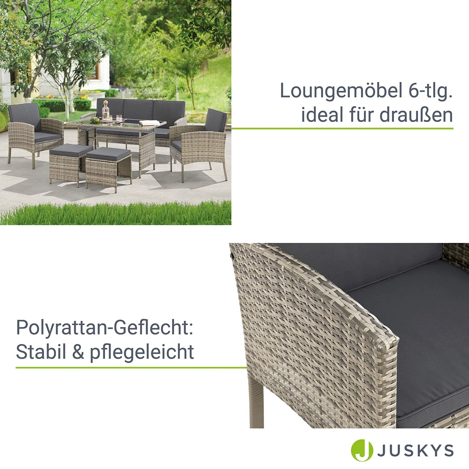 Ensemble de salon Turin en polyrotin 2025