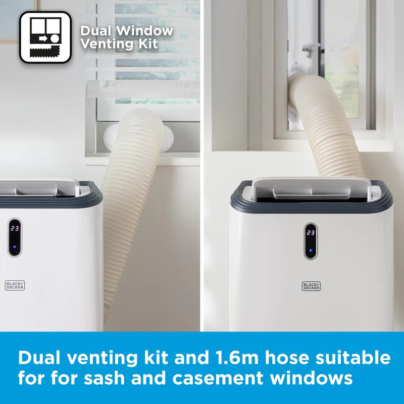 Black+Decker BXAC40018GB 3-i-1 bærbar smart klimaanlæg 16000 BTU