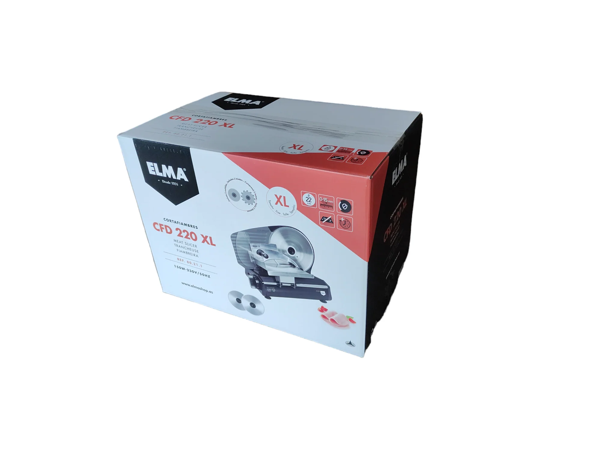 Trancheuse à viande professionnelle haut de gamme 2025, modèle CFD220 XL