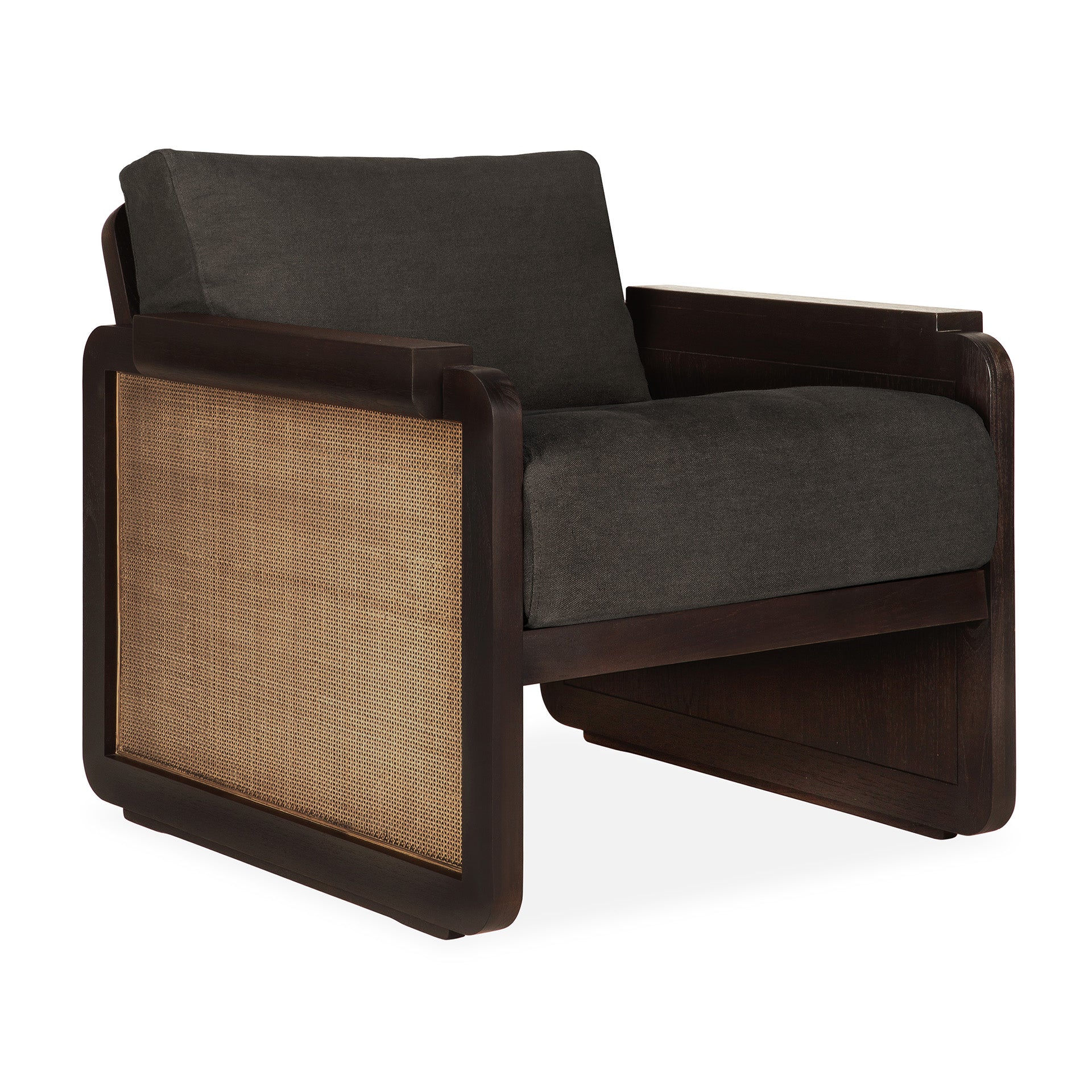 Sillón Panel Lounge - Teca Marrón Oscuro
