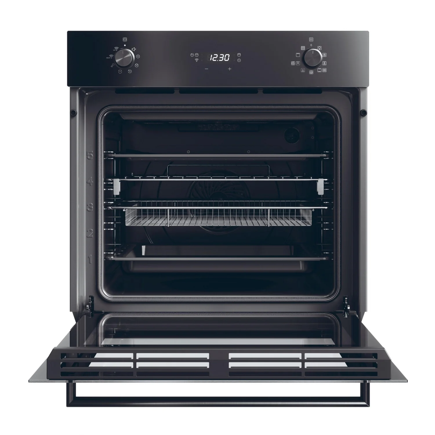 Candy A FMBC A896S E0 Multifunktionsbackofen, 1100 W, 70 l, Klapptür, 9 Kochfunktionen, WLAN, Energieeffizienzklasse A+ – Schwarz