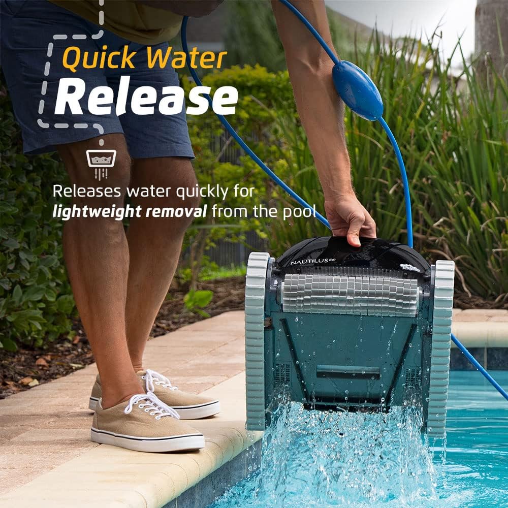 Robot nettoyeur de piscine Dolphin Nautilus CC 2025 pour piscines jusqu'à 10 mètres – Brosse pour grimper aux parois