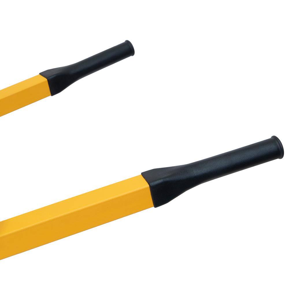 True Temper R6STFFEC 6 cu ft Stahlschubkarre mit pannensicheren Rädern und Stahlgriffen – Montagesatz