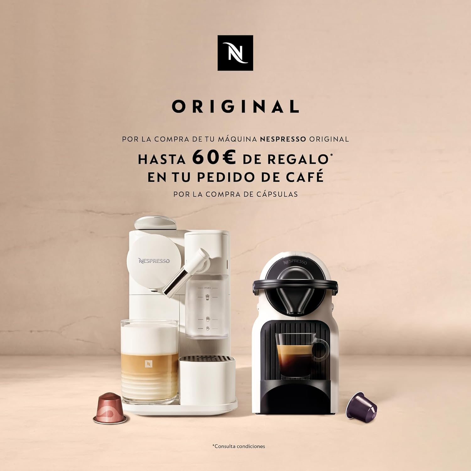Nespresso De'Longhi Inissia EN80.B Kaffeemaschine für Nespresso-Kapseln, 19 bar, automatische Abschaltung, schwarz