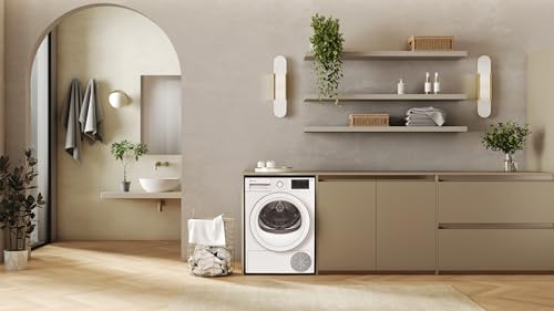 Sèche-linge à pompe à chaleur Bauknecht BD 8D WWS (2025) / 8 kg / Classe énergétique A++ / Precision Dry – séchage intelligent / Moteur Inverter / Ultra-compact (profondeur de seulement 46 cm) / Éclairage du tambour