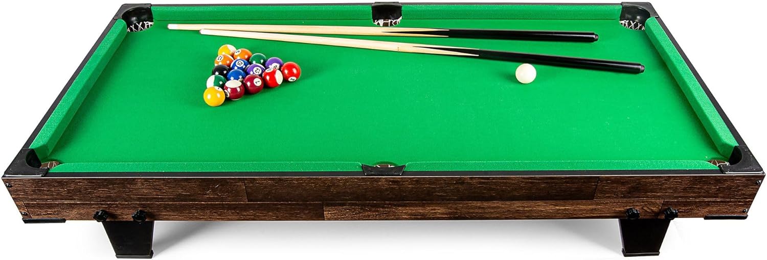 Leomark Spieltisch aus Holz für Kinder und Erwachsene | Spielspaß zu Hause oder auf Partys, Familienunterhaltung | Stabil, lehrreich und einfach aufzubauen