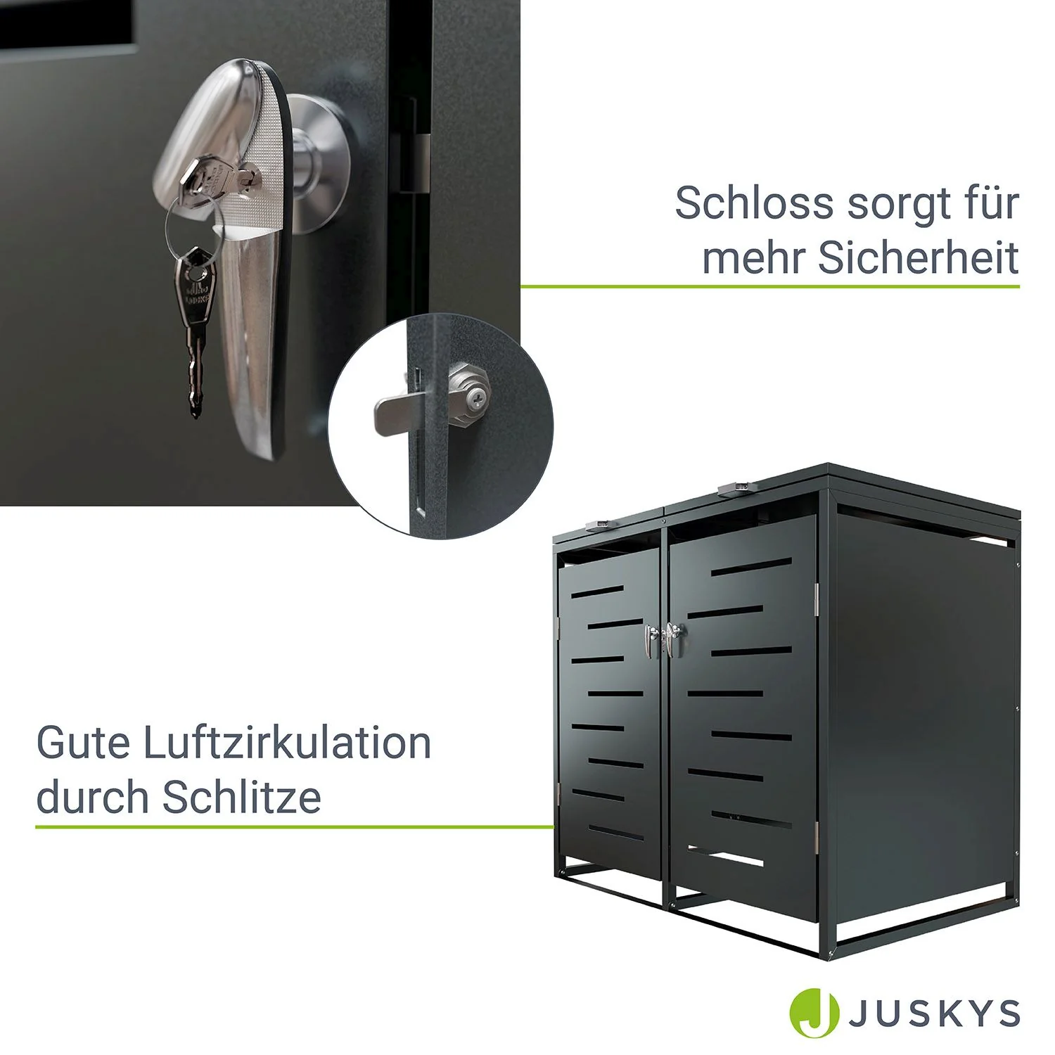 Boîte de rangement pour poubelle métallique Arel 2025