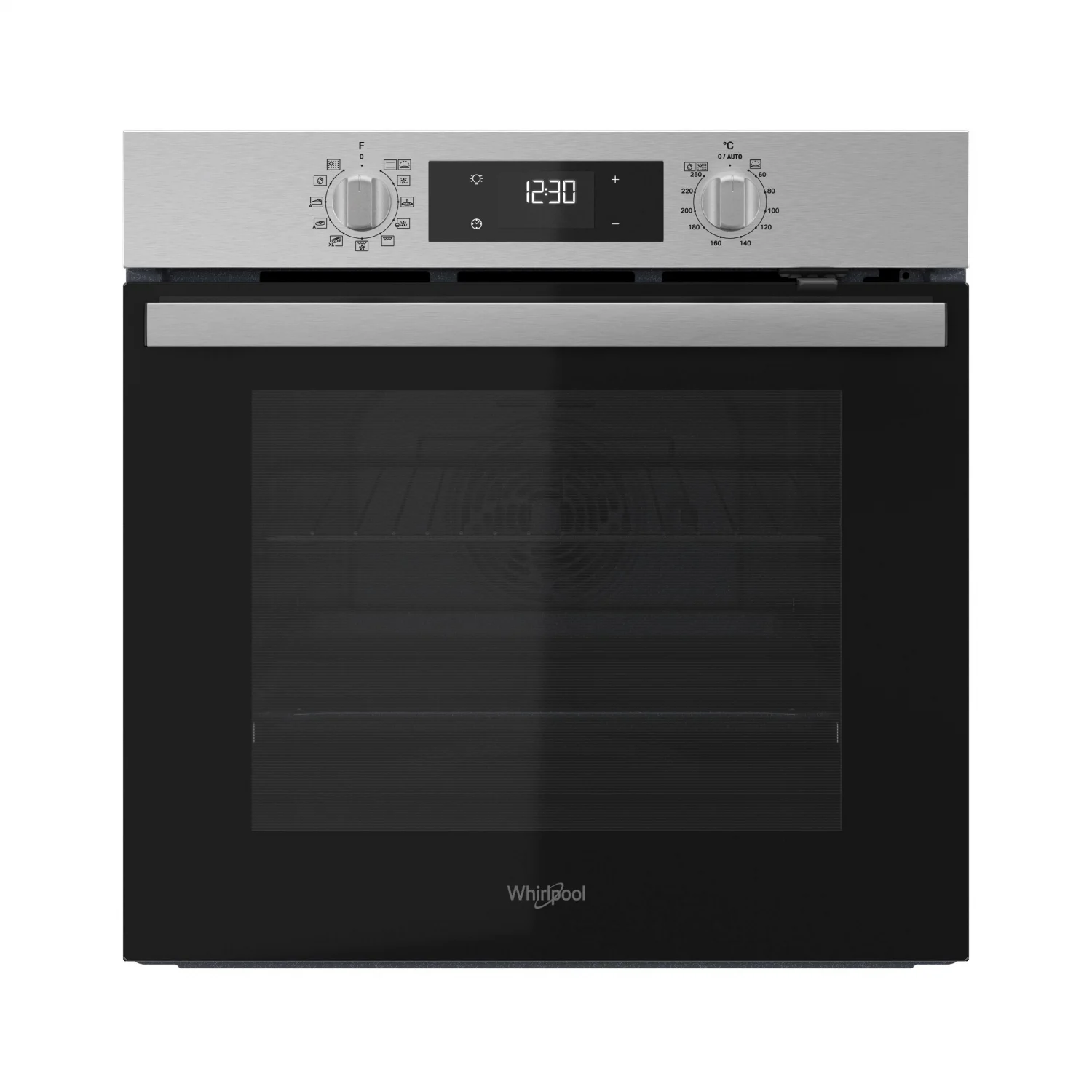 Whirlpool OMR58RR1X Multifunktionsbackofen, 2,2 kW, 71 l, Klapptür, 8 Kochfunktionen, Energieeffizienzklasse A+ – Edelstahl
