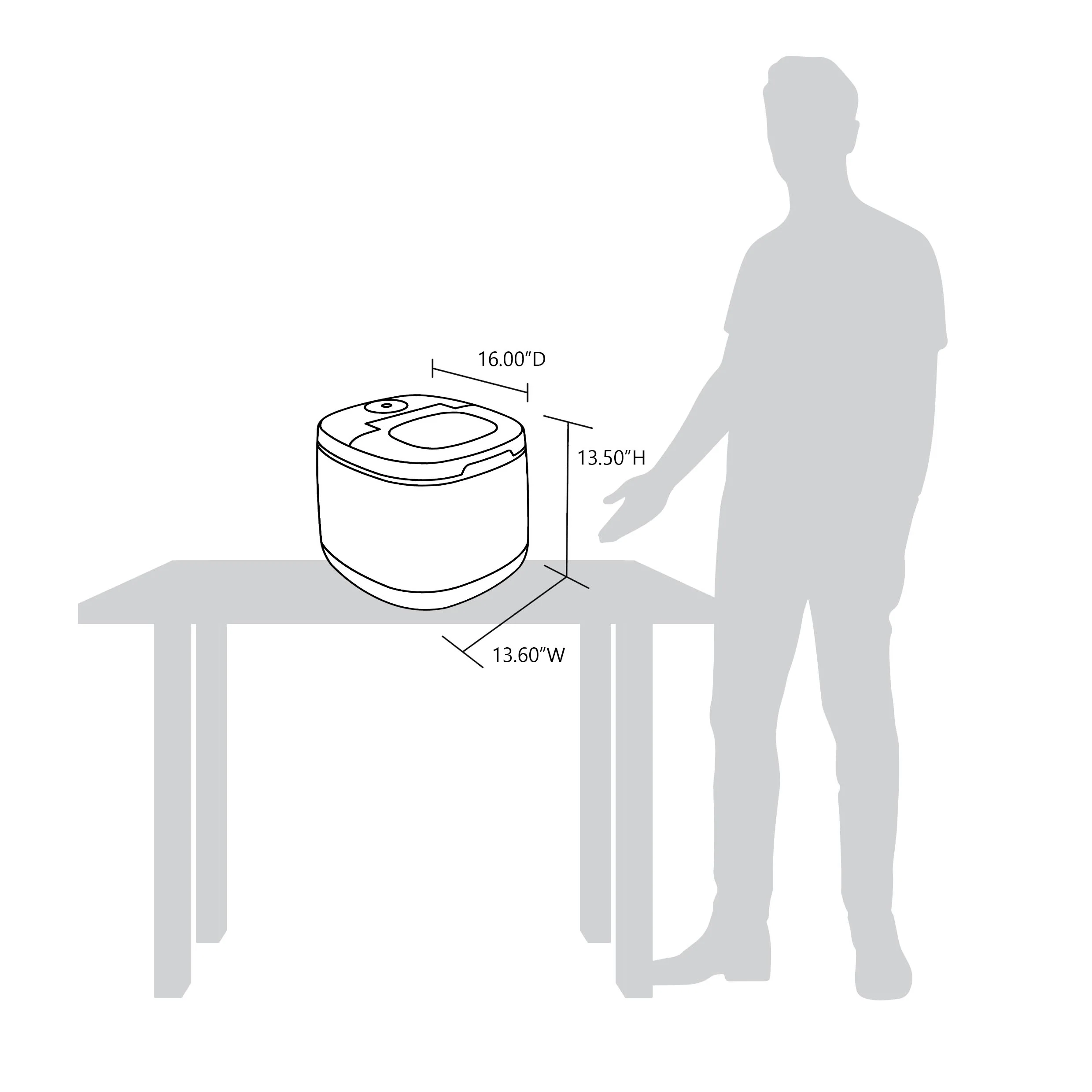 Newair® Tisch-Eiswürfelbereiter 2025 – Kugelförmige Eiswürfel. Weiß