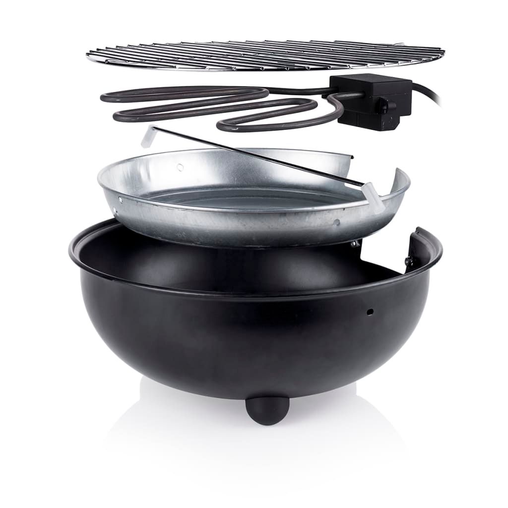 Elektrischer Tischgrill Bq-2880 1250 W 30 cm Schwarz Tristar