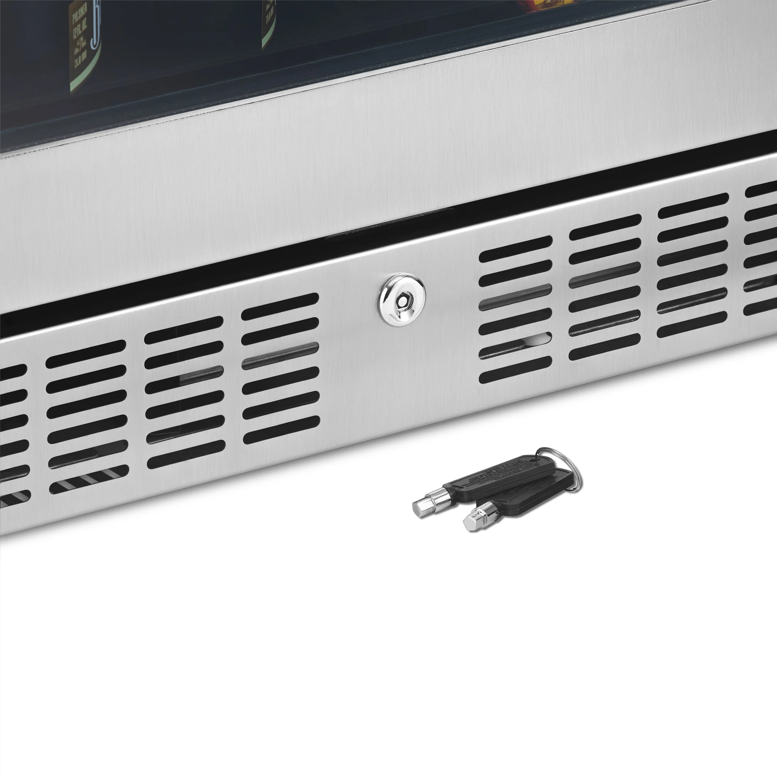 2025 Newair® Indbygget Rustfrit Stål Drikkevarekøleskab – 224 Dåser – 24