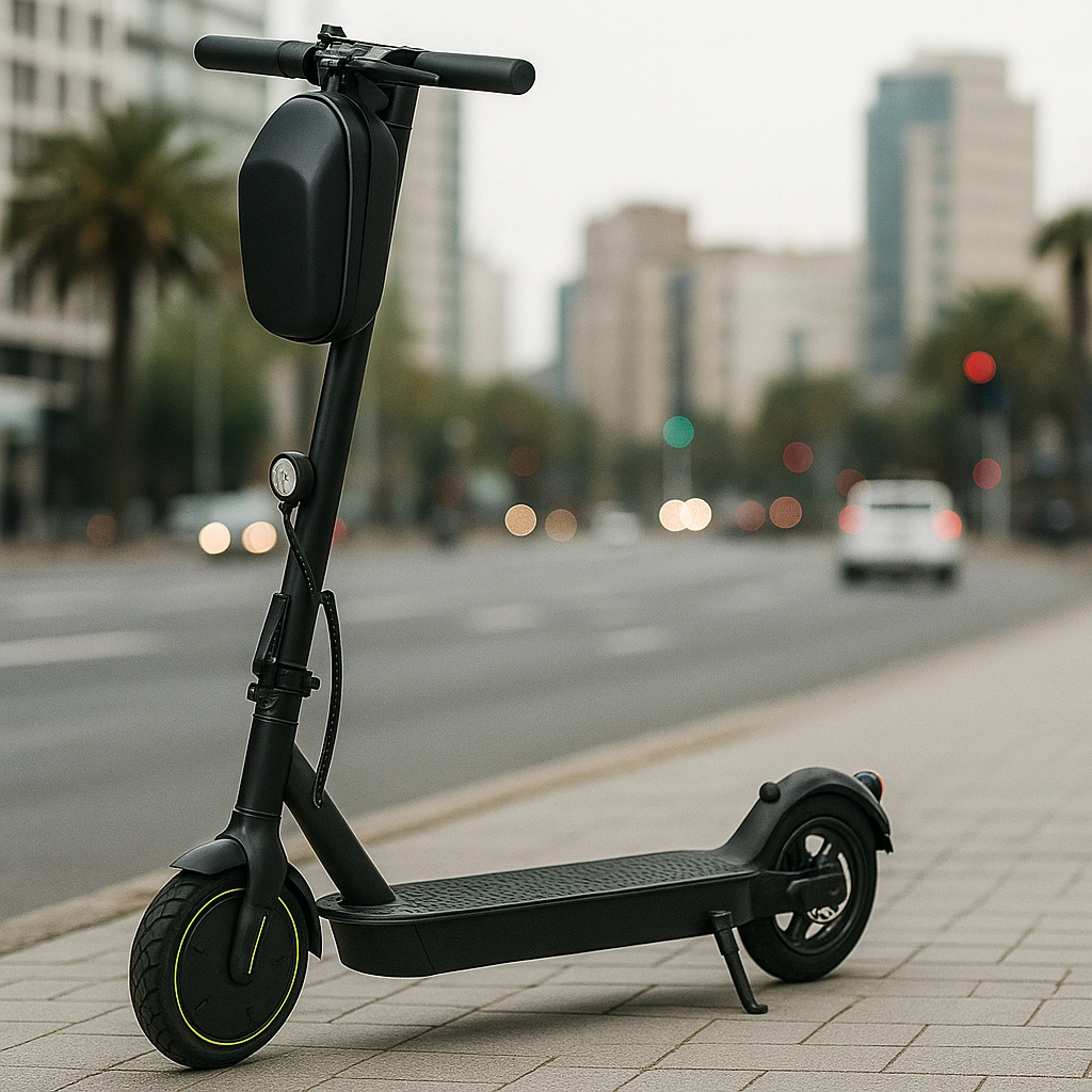 Trottinette enfant noire, boîtier en aluminium