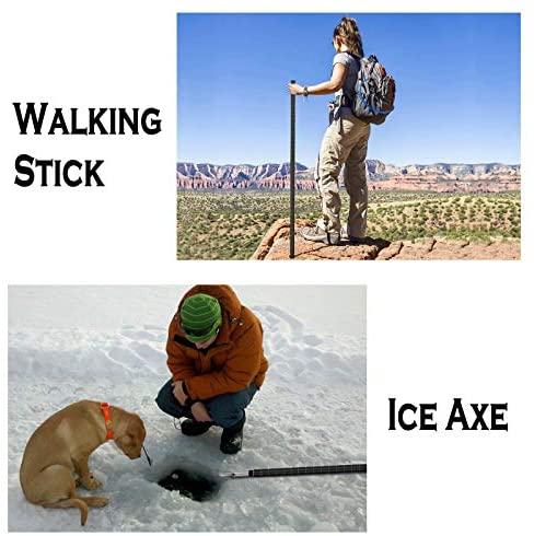 IUNIO Survival- und Offroad-Werkzeugset, Klappspaten, Campingaxt, Multitool, Spitzhacke, mit Tragetasche, für Notfälle im Freien und im Auto (Verbessertes Schwarz)