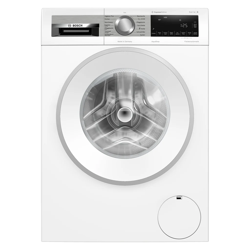 2025 Bosch Series 6 WGG2441H0 vaskemaskine med frontfunktion – 9 kg. 1400 o/min. Hvid
