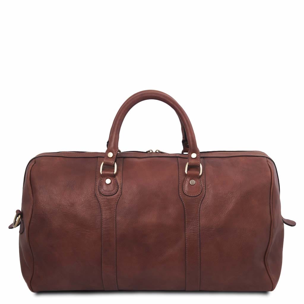 Oslo - Travel leather duffel bag - Weekender bag | TL141913
