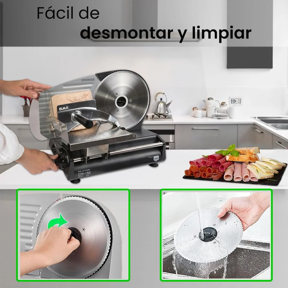 Trancheuse à viande professionnelle haut de gamme 2025, modèle CFD220 XL