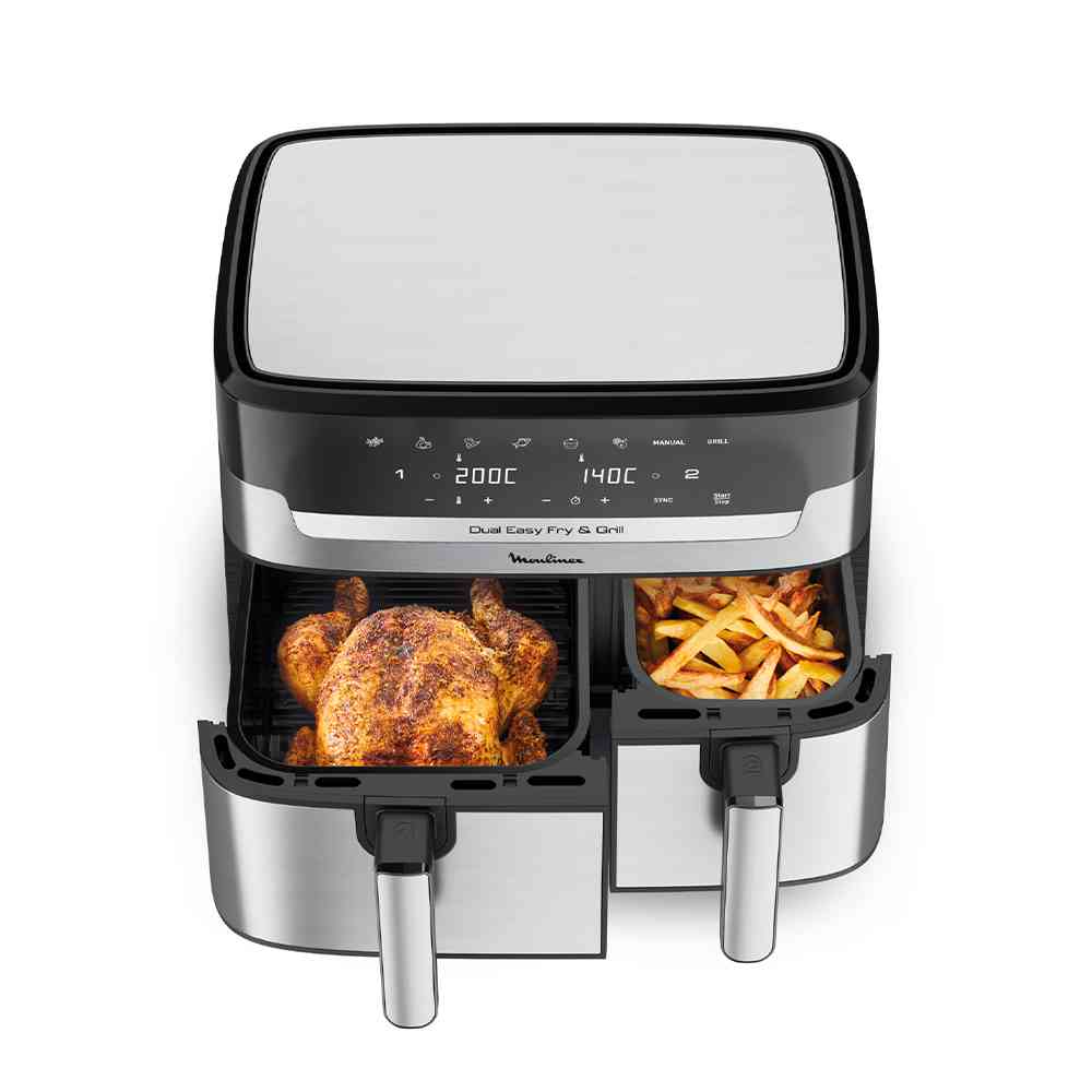 2025 Moulinex Easy Fry & Grill Dobbelt Airfryer 8,3 liter