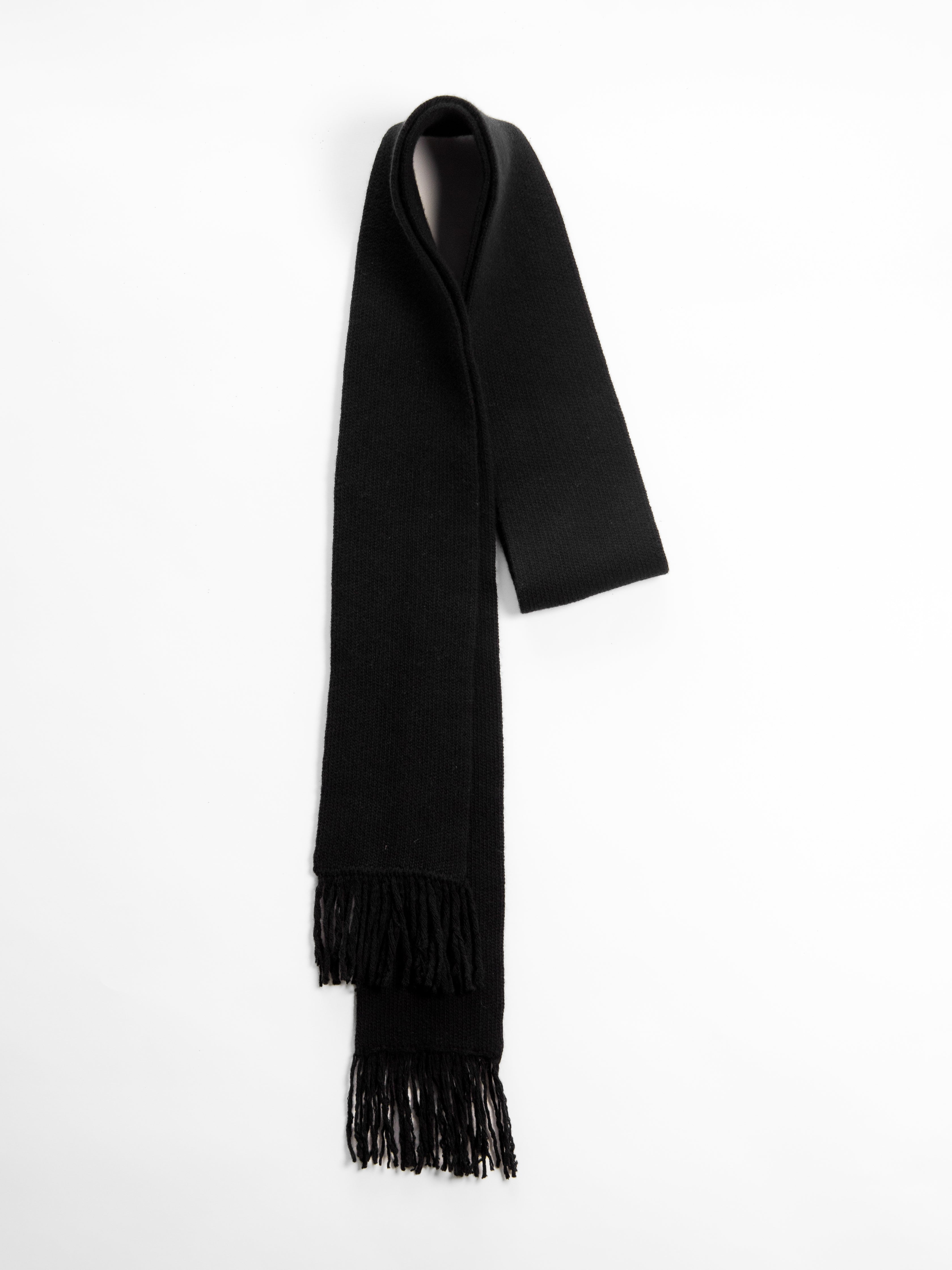 Wool & Cashmere Mix Fringed Scarf