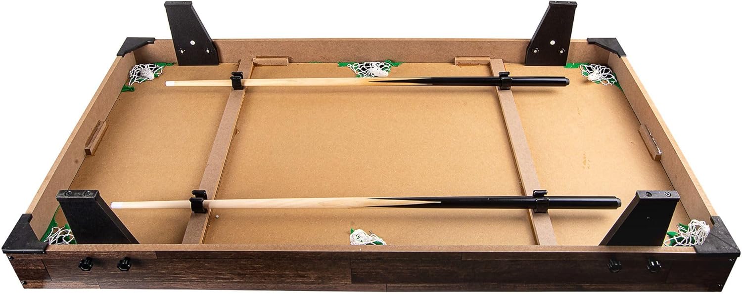 Leomark Spieltisch aus Holz für Kinder und Erwachsene | Spielspaß zu Hause oder auf Partys, Familienunterhaltung | Stabil, lehrreich und einfach aufzubauen