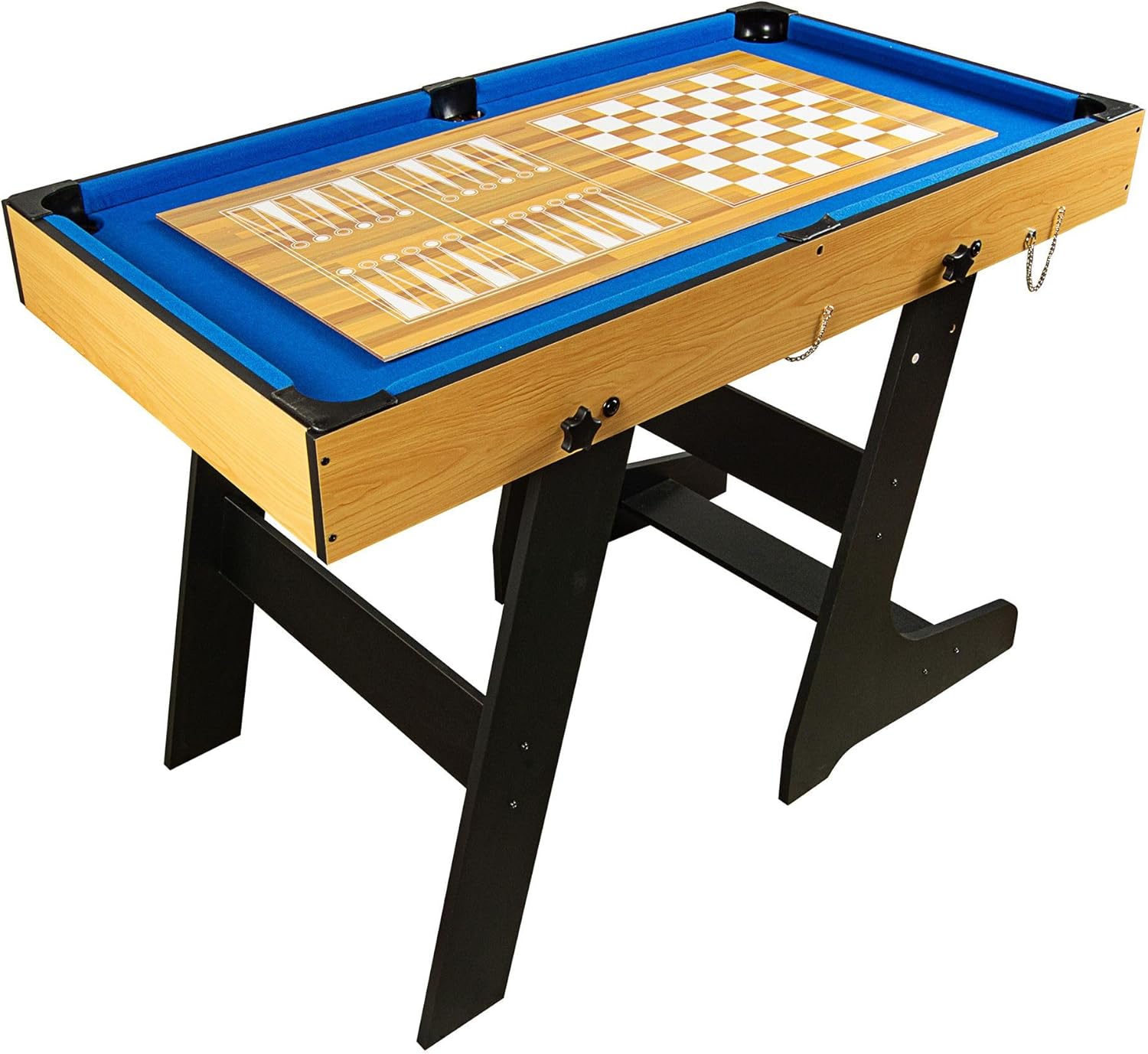 Leomark Spieltisch aus Holz für Kinder und Erwachsene | Spielspaß zu Hause oder auf Partys, Familienunterhaltung | Stabil, lehrreich und einfach aufzubauen