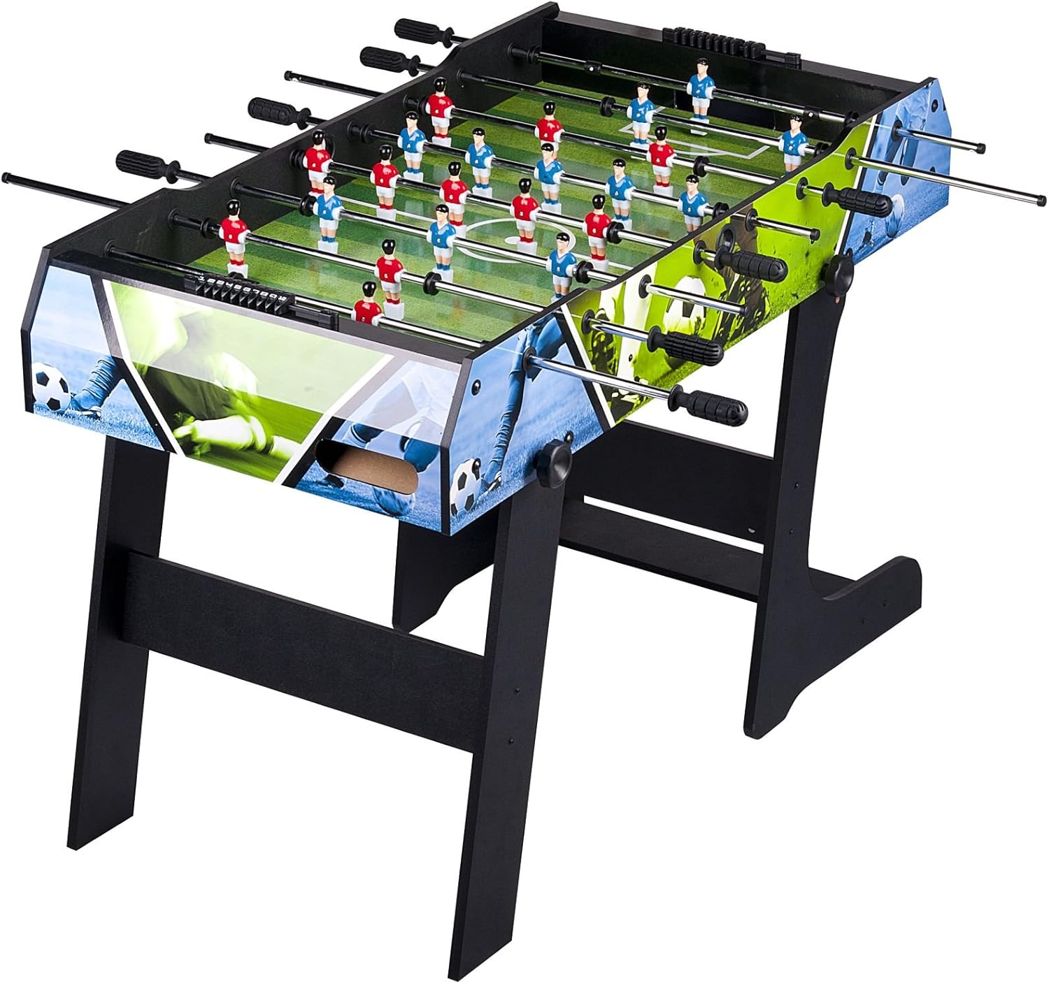 Leomark Spieltisch aus Holz für Kinder und Erwachsene | Spielspaß zu Hause oder auf Partys, Familienunterhaltung | Stabil, lehrreich und einfach aufzubauen