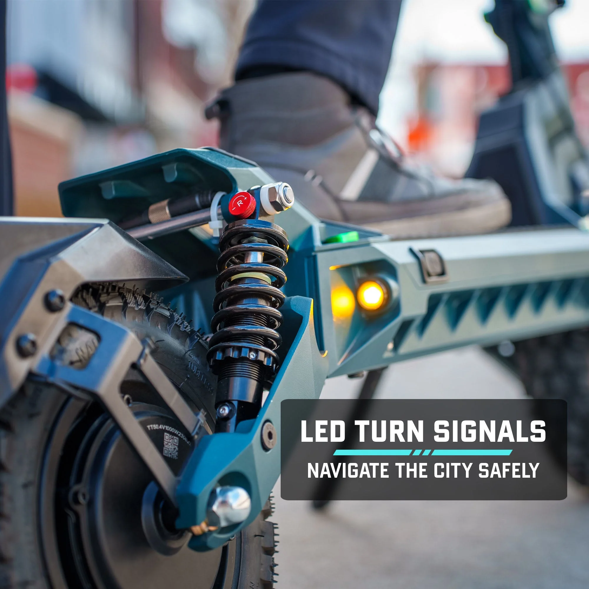 2025 Gotrax GX3 All-Terrain El-scooter – Kraftfuld dobbeltmotor. Tophastighed 64 km/t. Terrændæk.