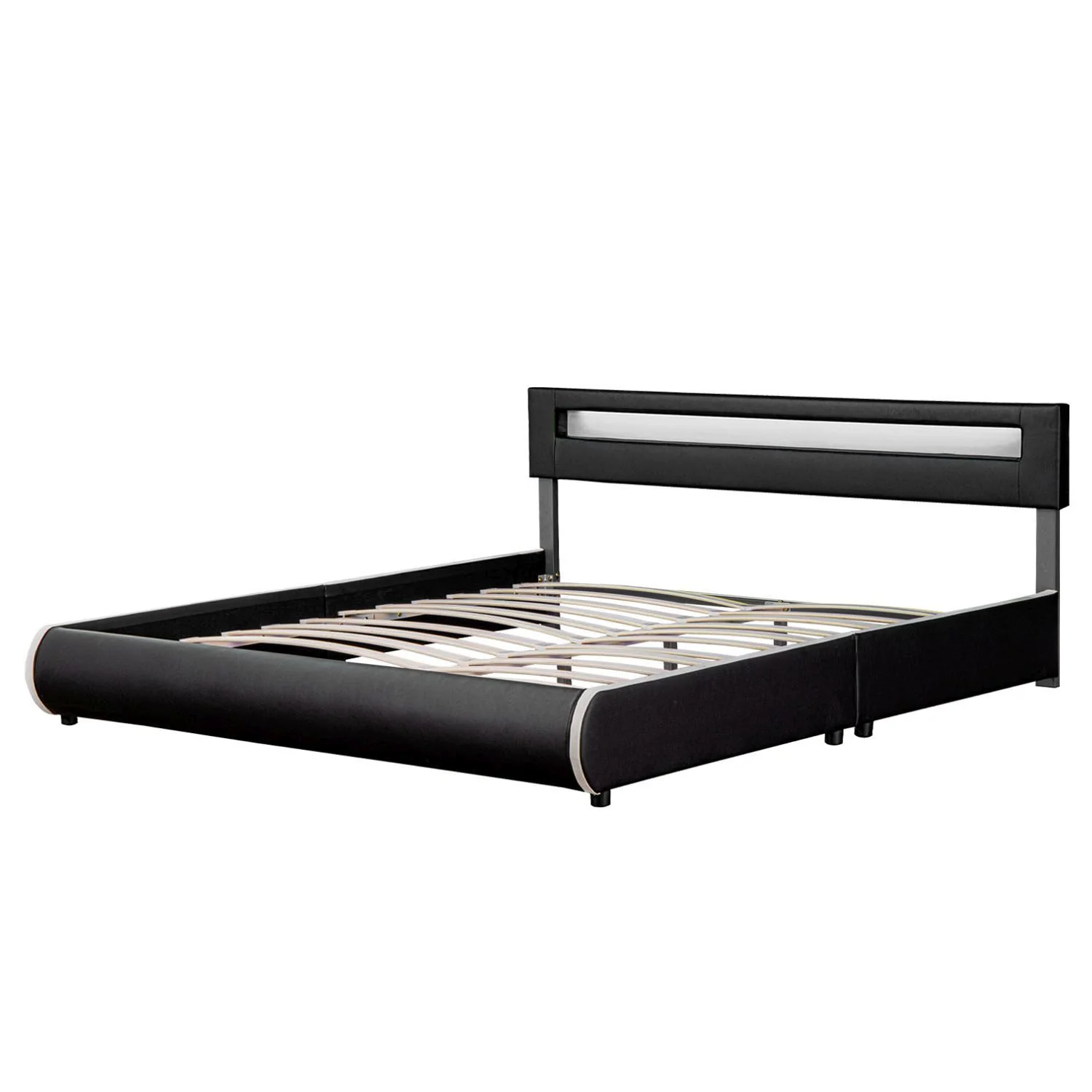 Lit capitonné Séville 2025, 140 x 200 cm, blanc