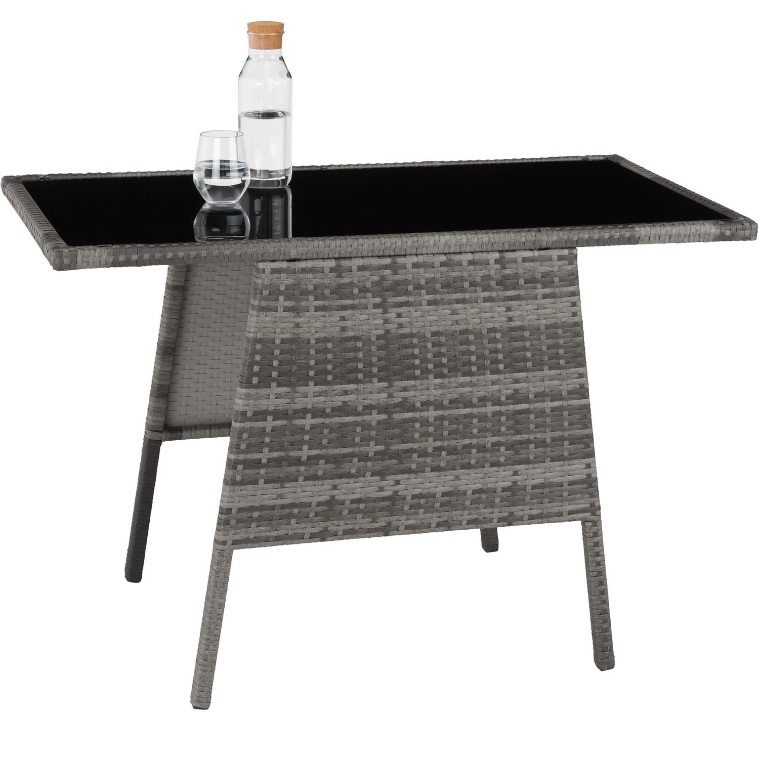 Lausanne Rattan-Set - Grau