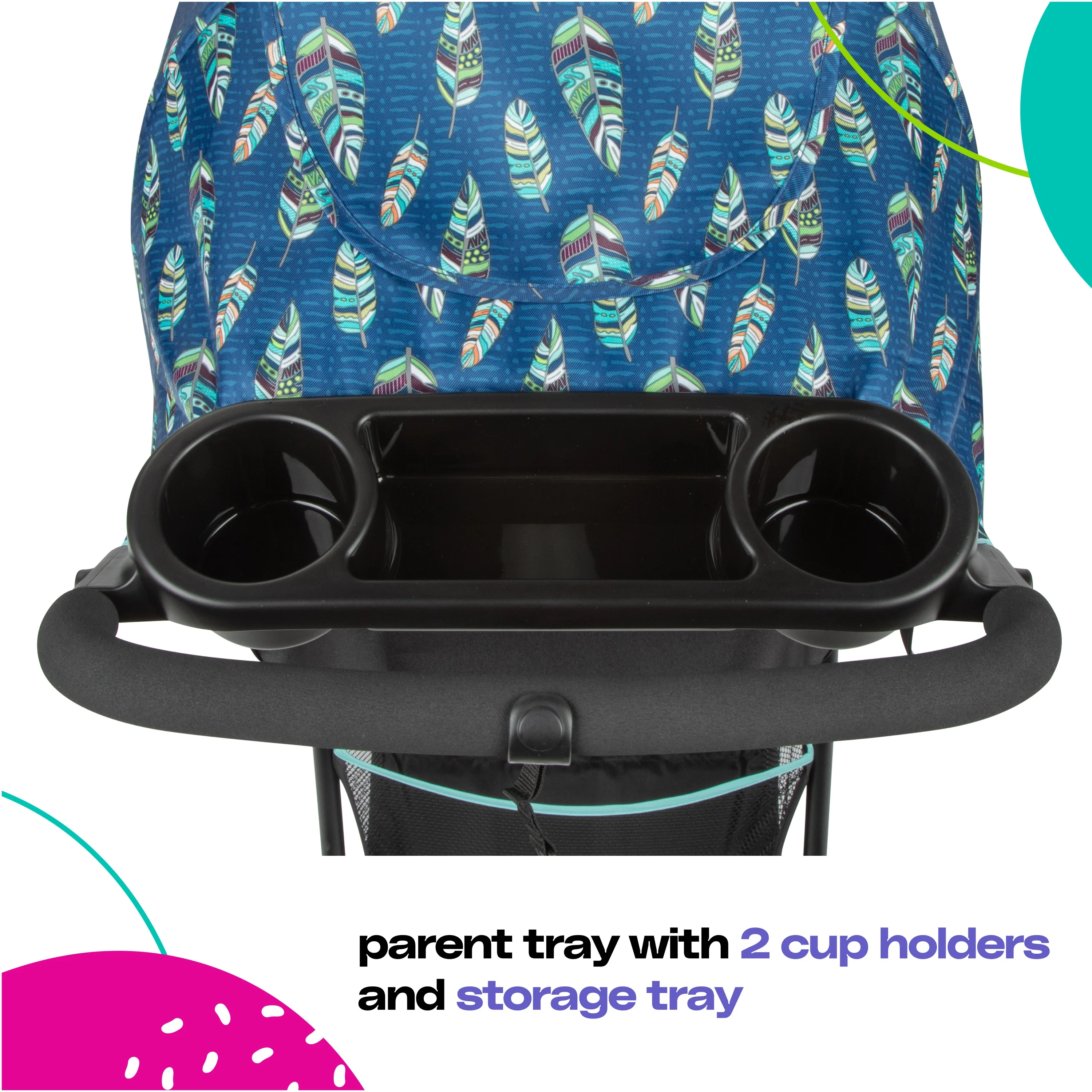 2025 Cosco Kids Lift & Stroll DX rejsesystem. Grå pile. Til småbørn. Unisex