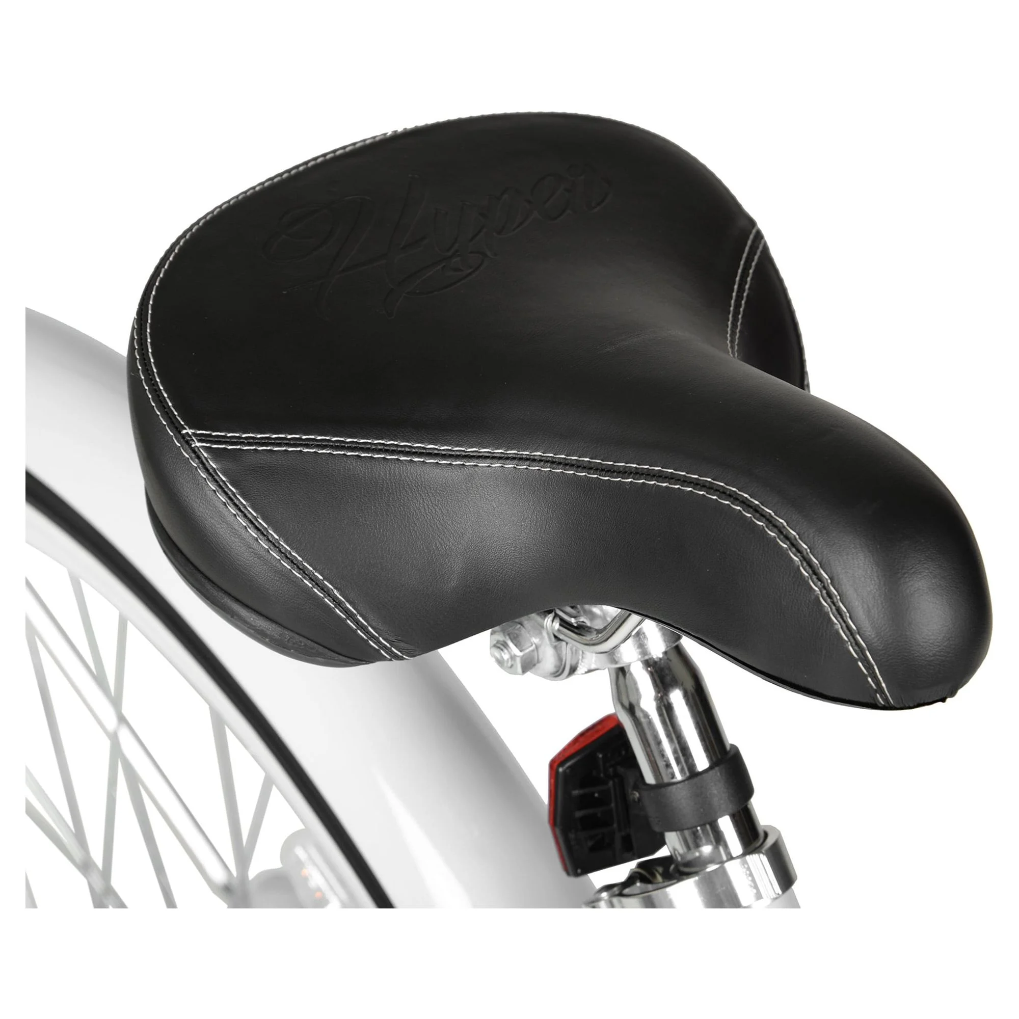 Hyper dame strandcykel. 26 tommer. Hvid med blå fælge.