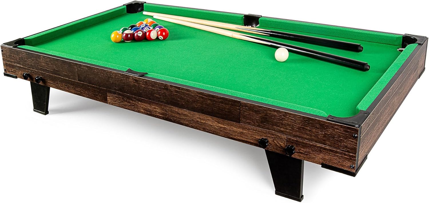 Leomark Spieltisch aus Holz für Kinder und Erwachsene | Spielspaß zu Hause oder auf Partys, Familienunterhaltung | Stabil, lehrreich und einfach aufzubauen