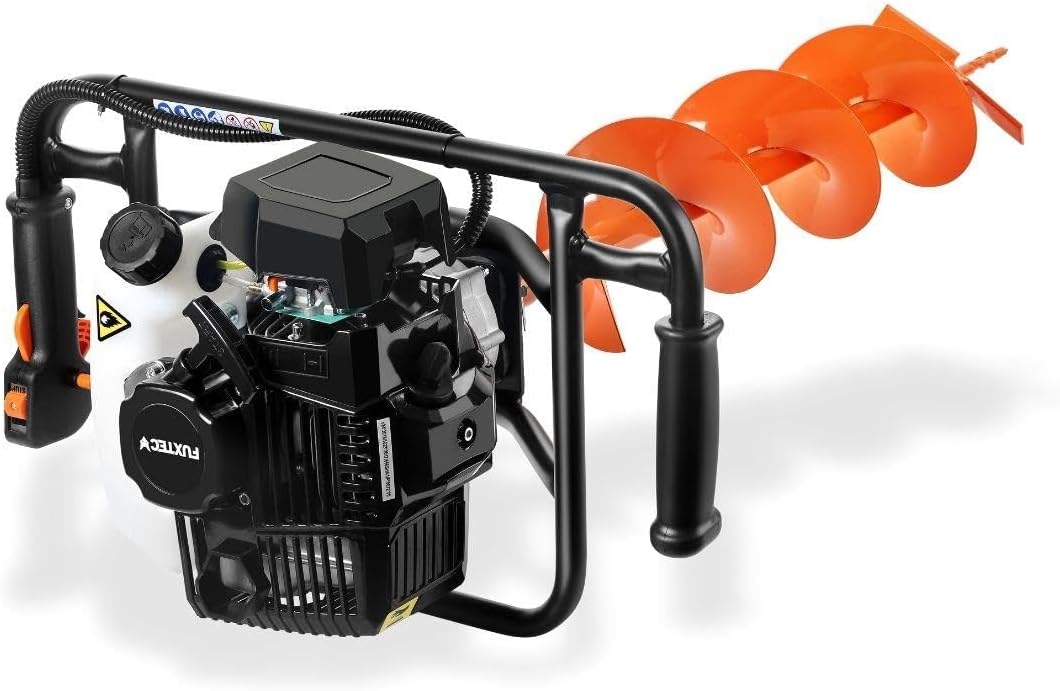 FUXTEC FX-EB152-3HP 52CC Benzin-Bohrmaschine mit 3 Bohrern 100/150/200 mm