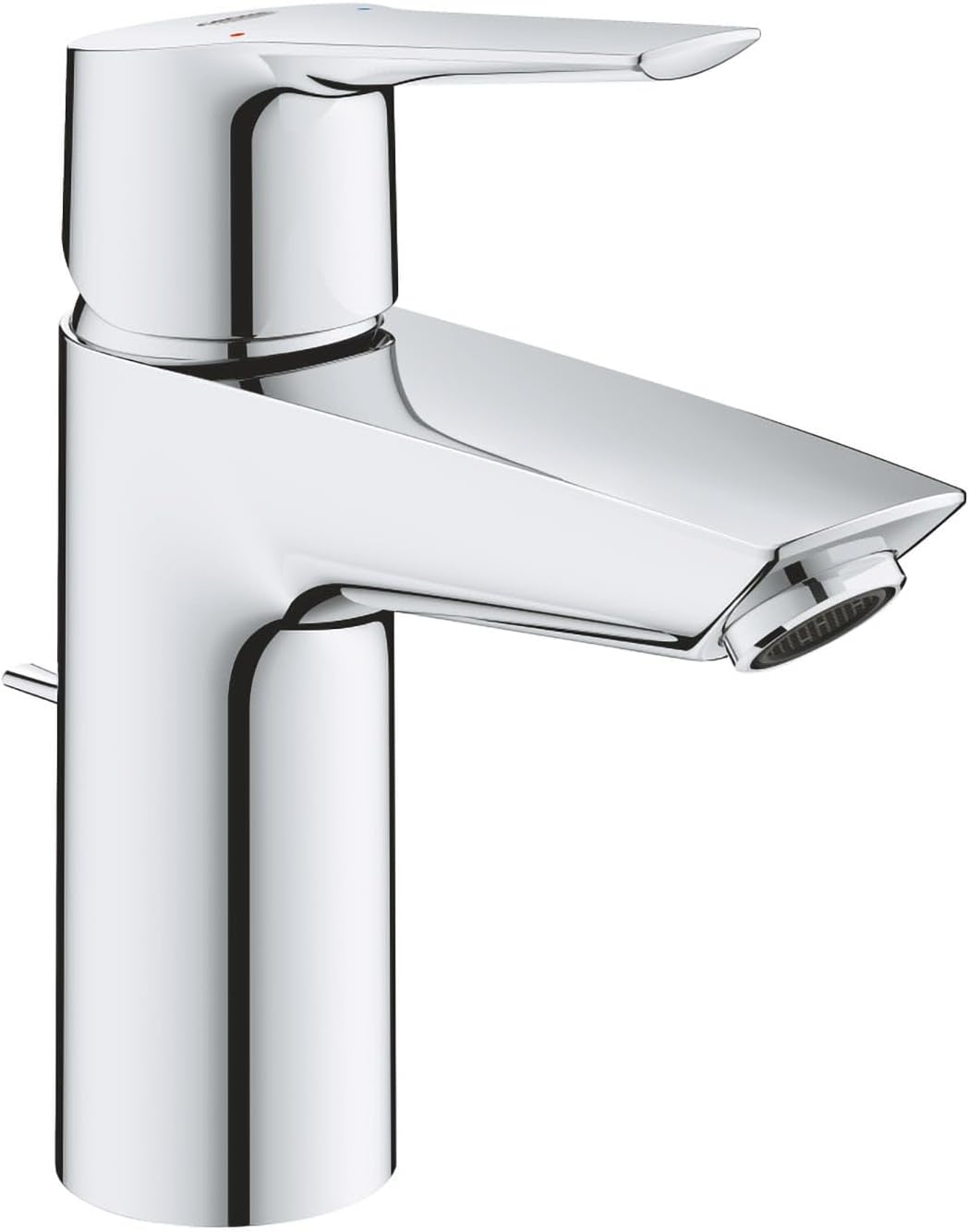 Grohe Start QuickFix 24205003 Einhebel-Waschtischarmatur M (Ausziehbarer Auslauf, Push-Open-Ablaufgarnitur, geringerer Wasserverbrauch, Schnellmontage, Höhe 191 mm), Chrom