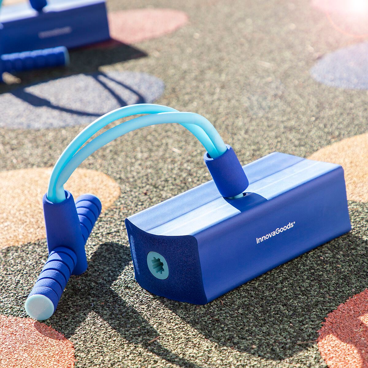 TPE-Gummi-Pogo-Jumper, 55 x 24 x 11 cm – Innovagoods. Blau