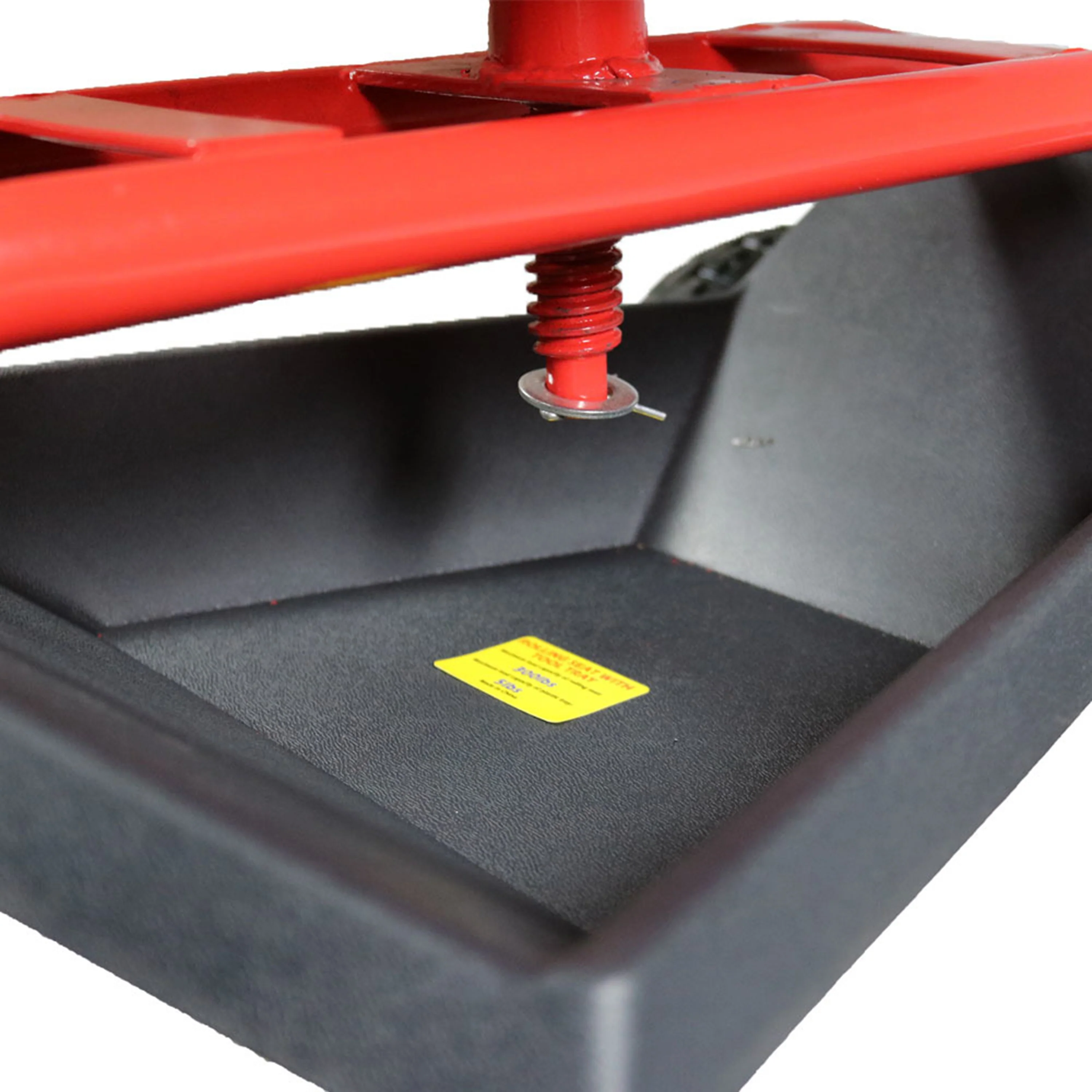 Chariot de jardin roulant Sunnydaze 2025 avec siège pivotant à 360° et plateau à outils