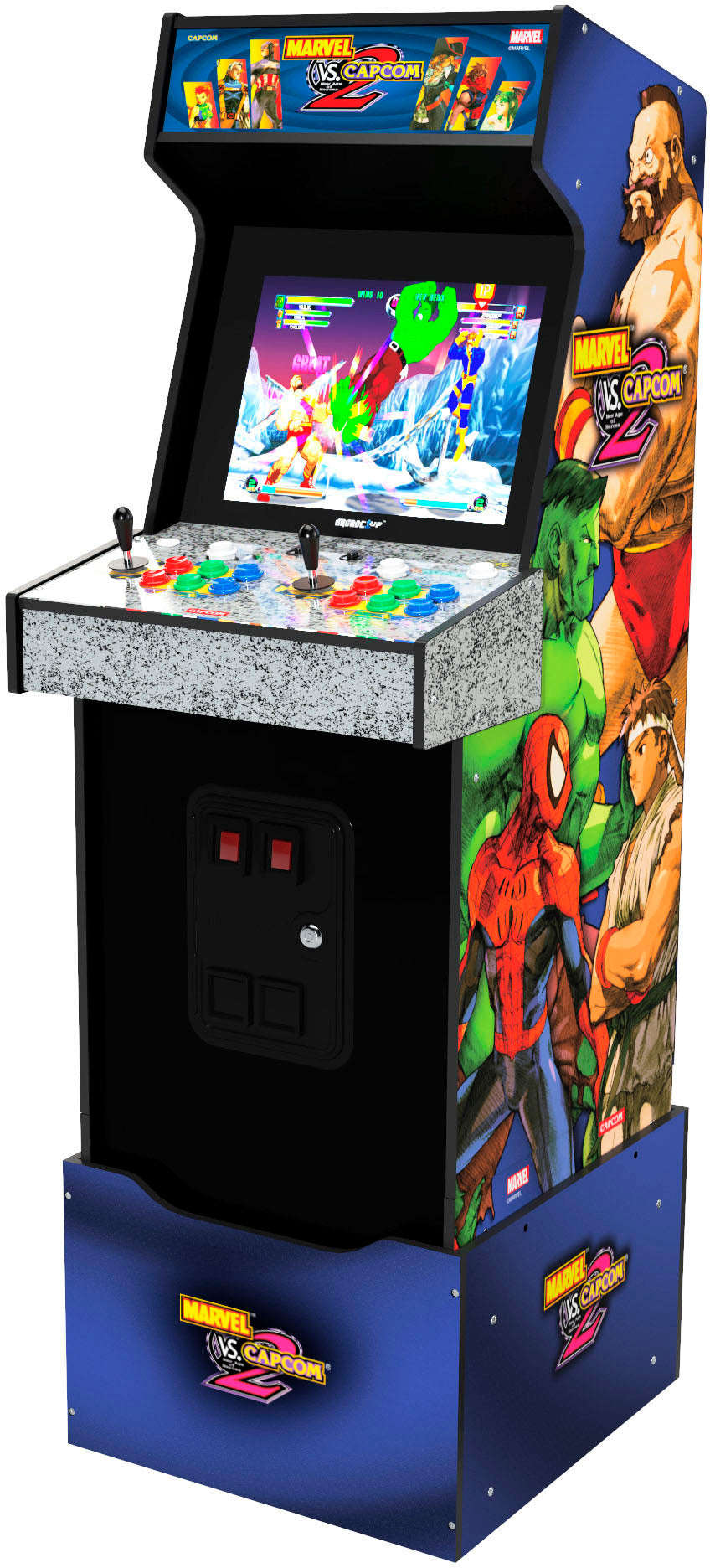Arcade1Up – Marvel Vs Capcom 2 arkademaskine med oplyst markise