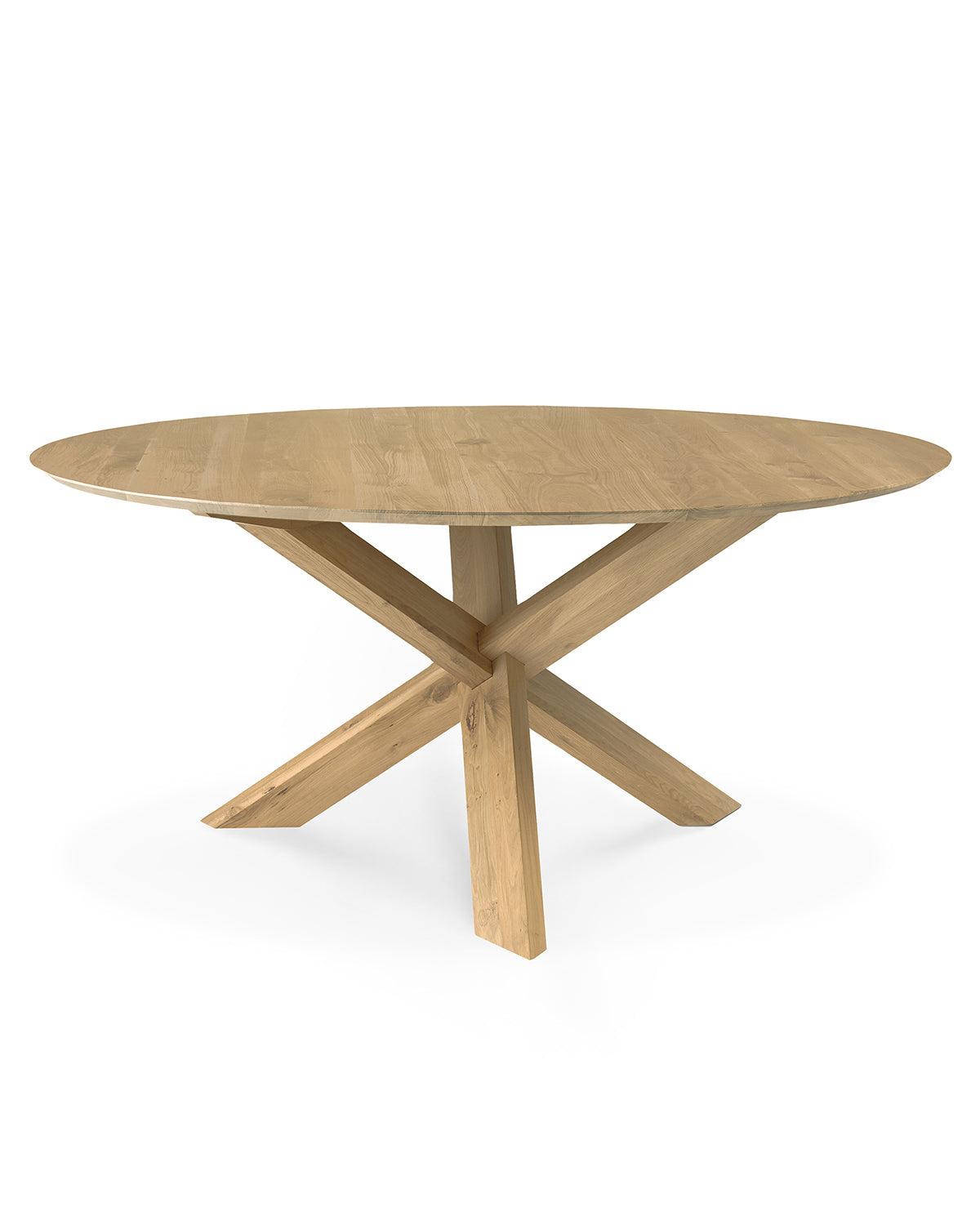 Mesa de comedor circular - Roble