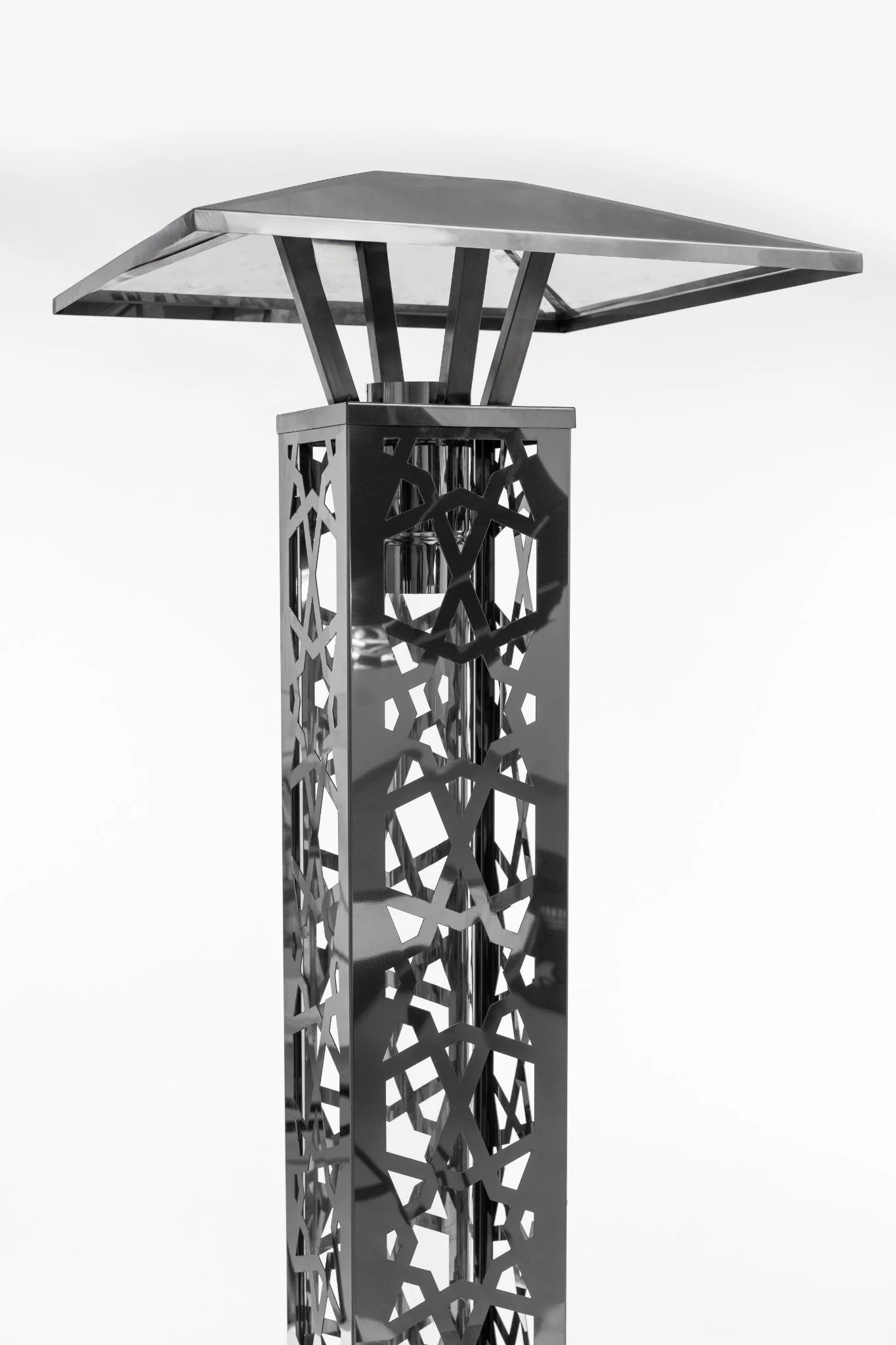 2025 Pektech Peluxe Chrom – Exklusiver Pellet-Heizschirm in integriertem Chrom für Garten und Veranstaltungen