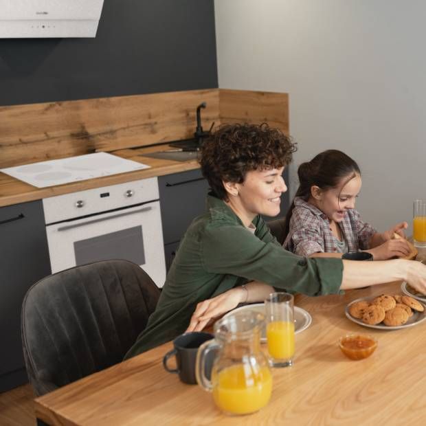 Digitaler Backofen, weißes Glas | Universalblue