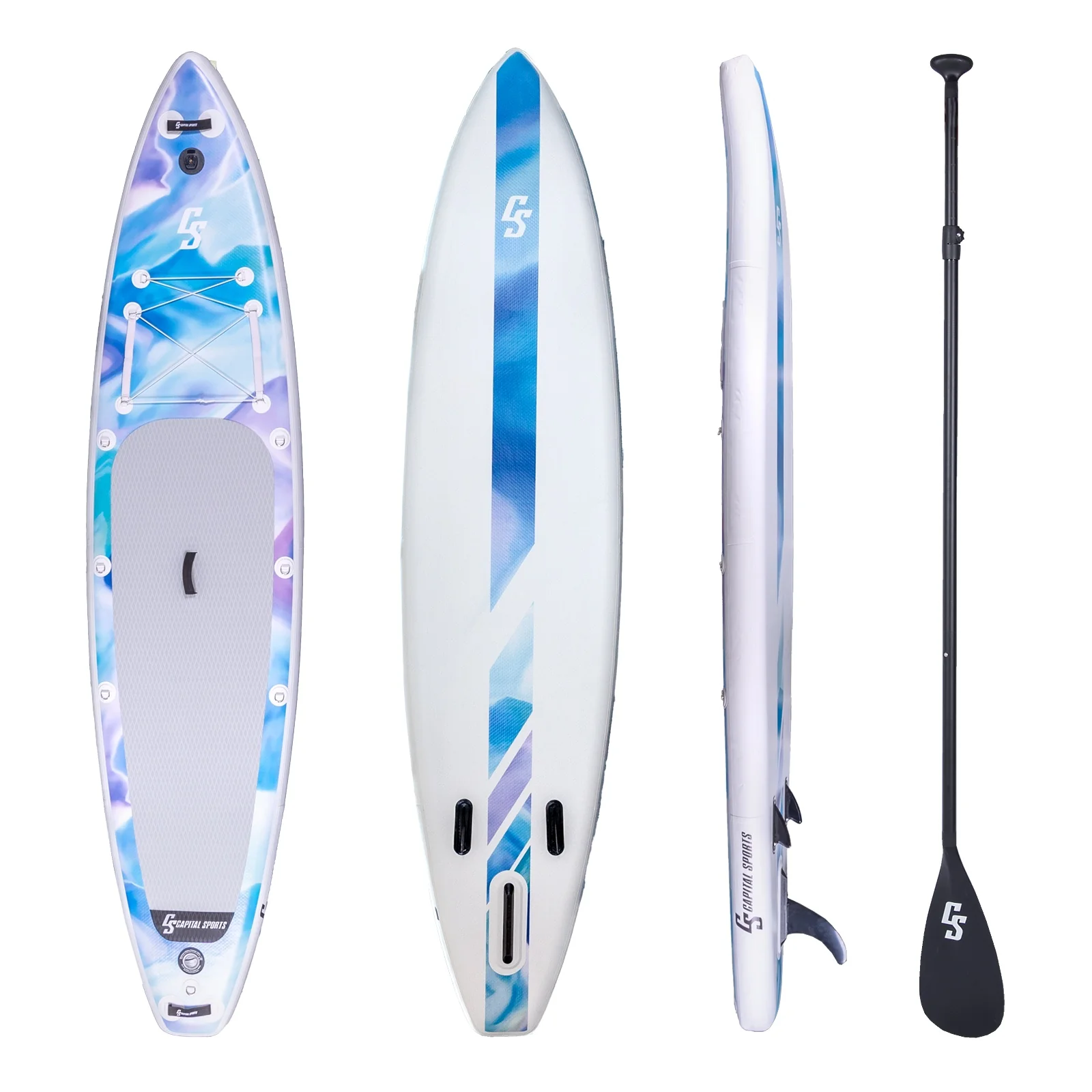 2025 Kipu Allrounder 365 Oppusteligt SUP-board 365 x 82 x 15 cm – Komplet sæt hvid