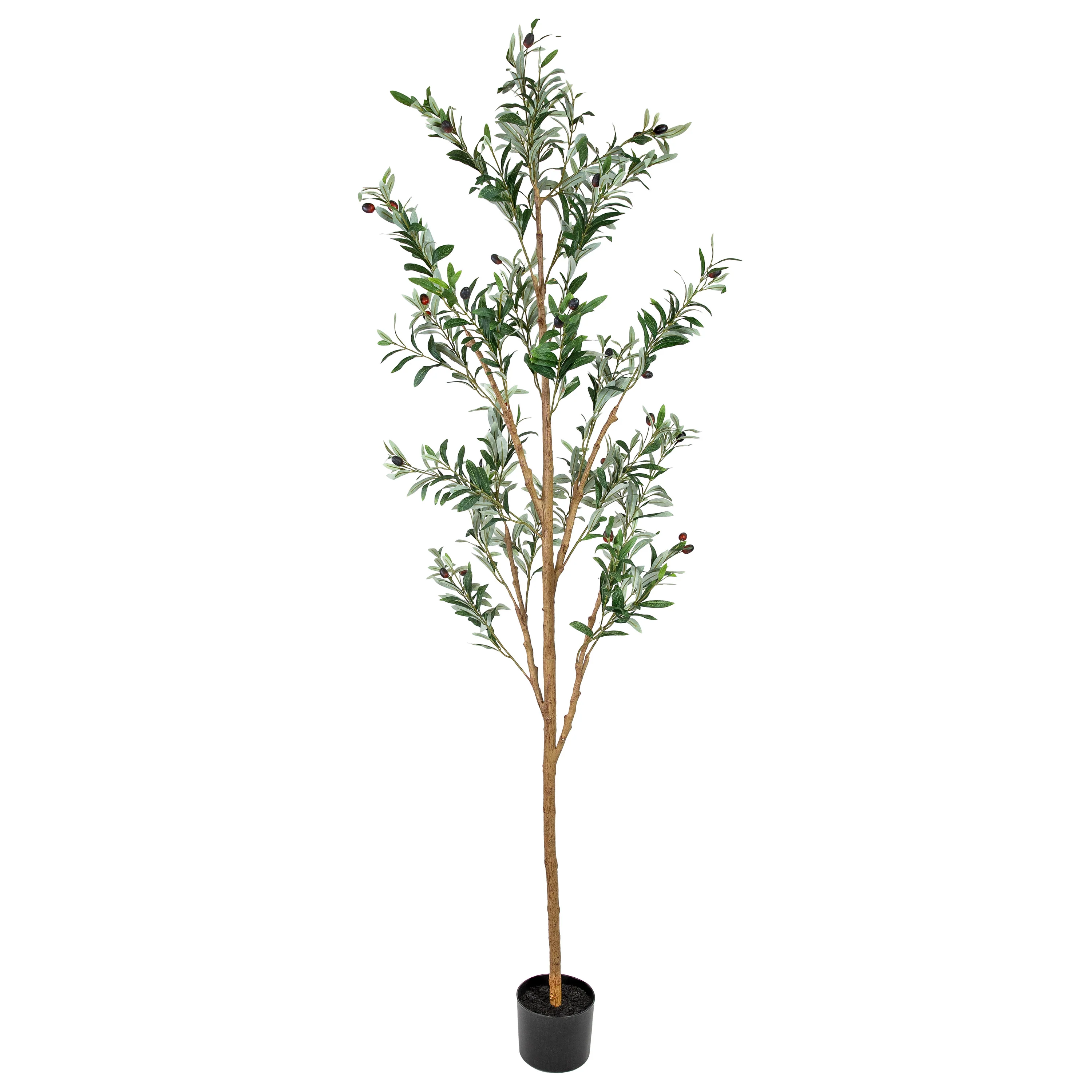 Olivier artificiel en pot 2025 avec feuilles en soie par Sunnydaze