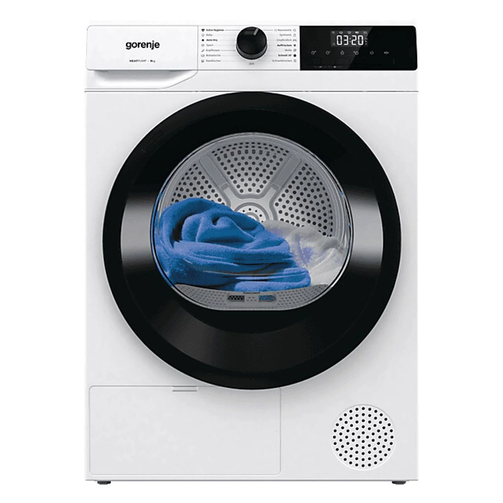 2025 GORENJE DHNE 93/DE 9 kg A+++ hvid varmepumpetørretumbler