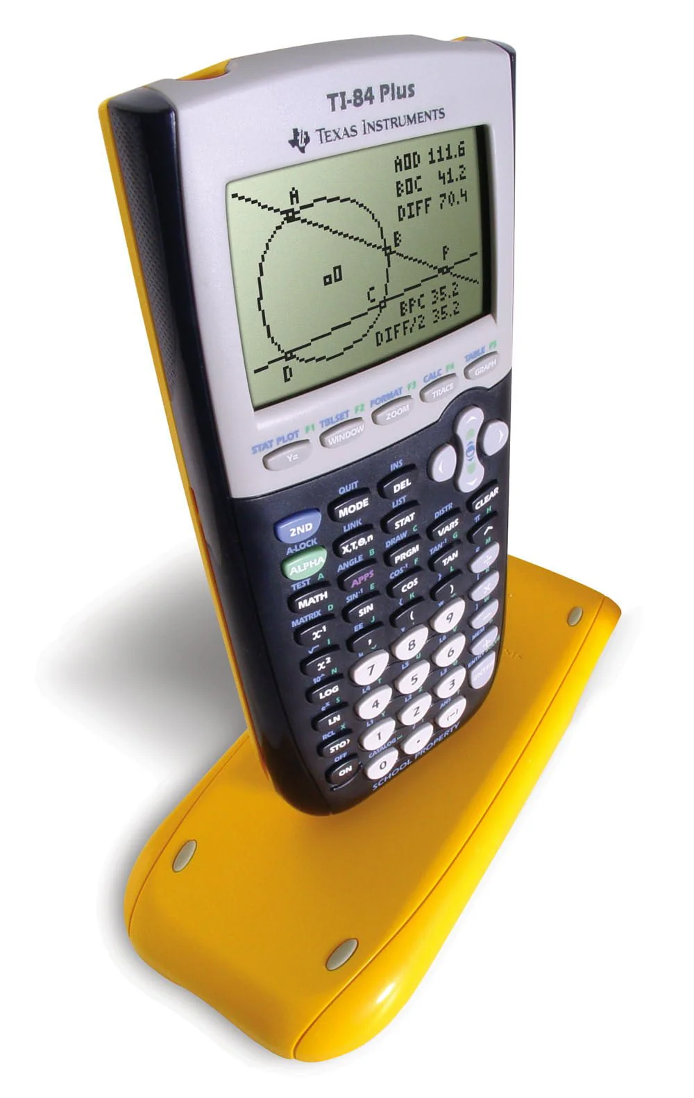 2025 Texas Instruments TI 84 Plus - EZ SPOT skolegrafregner - enkelt enhed