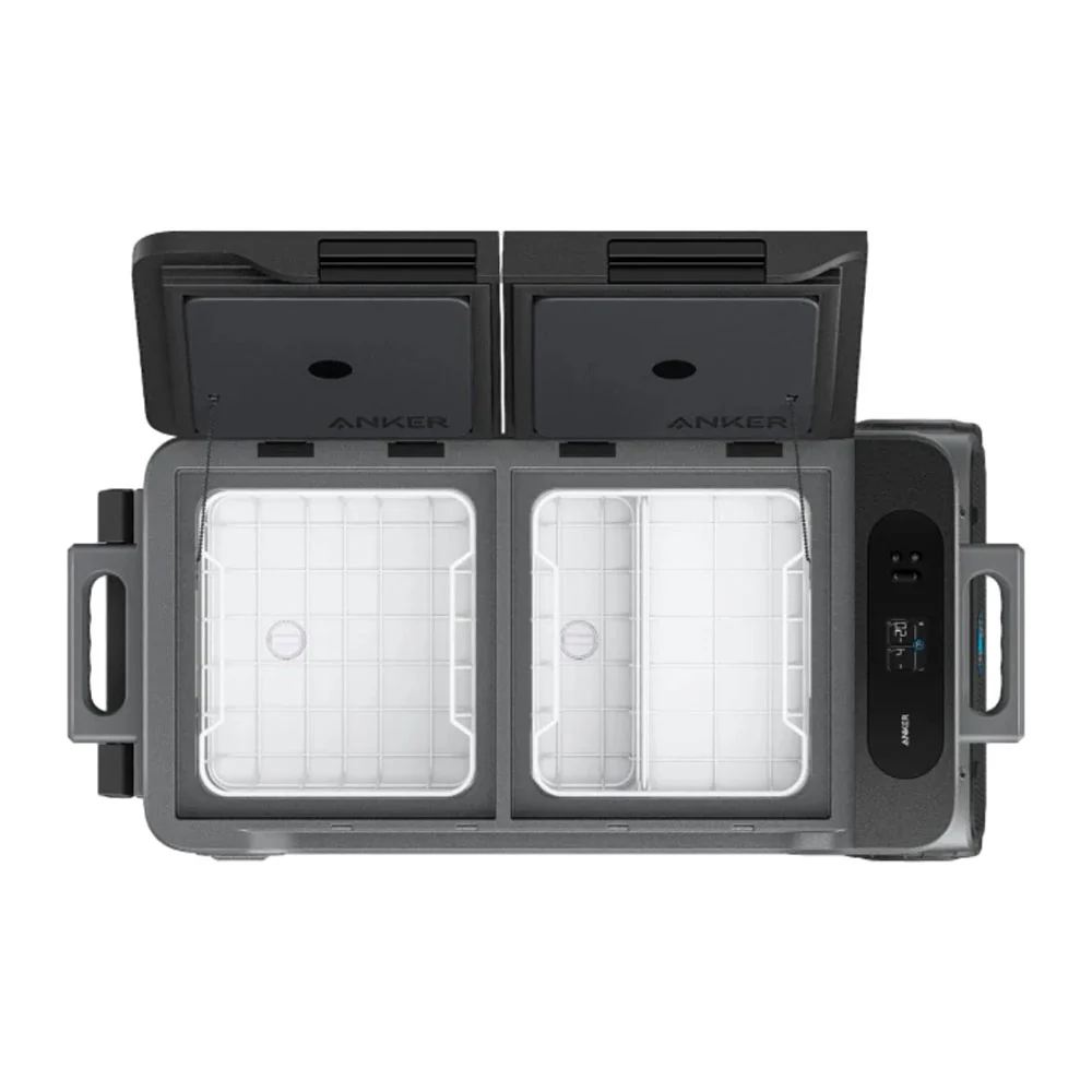 2025 Anker EverFrost elektrisk køleskab med to zoner. 50 liter