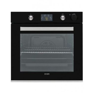 Svan Svh850vap1 Dampfgarer 60 cm mit 12 Programmen, schwarzes Glas