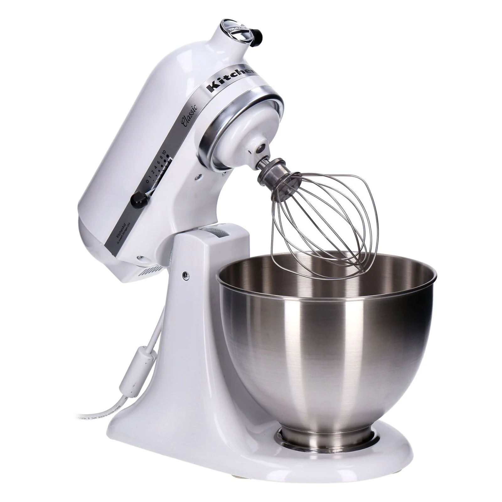 KitchenAid Classic 5K45SSEWH Weiße Küchenmaschine (Modelljahr 2025)