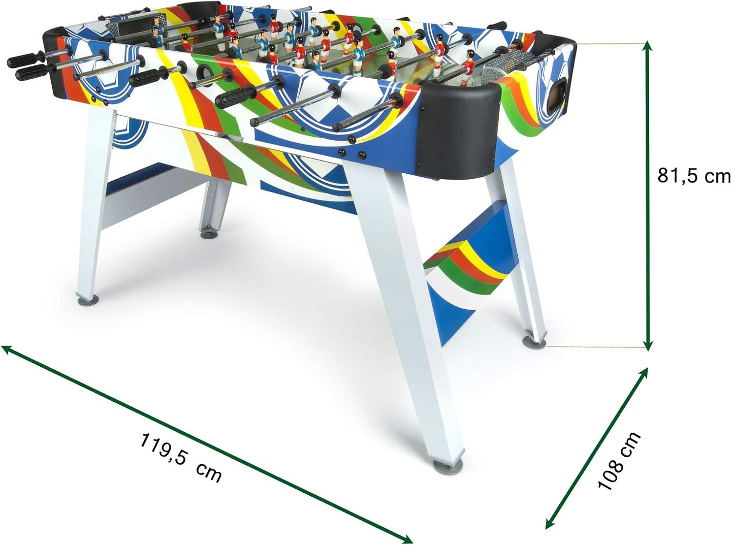 Leomark Spieltisch aus Holz für Kinder und Erwachsene | Spielspaß zu Hause oder auf Partys, Familienunterhaltung | Stabil, lehrreich und einfach aufzubauen