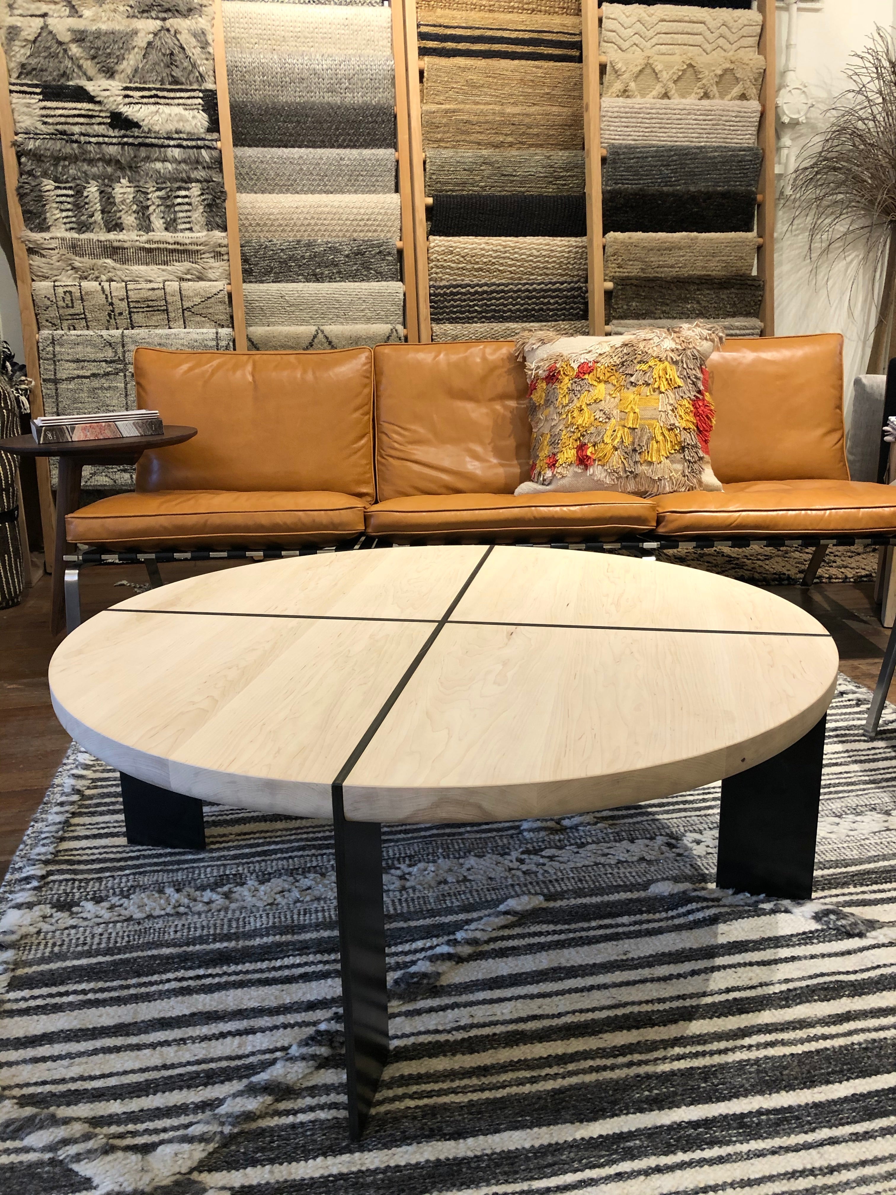 Mesa de centro Dial - Fresno blanco