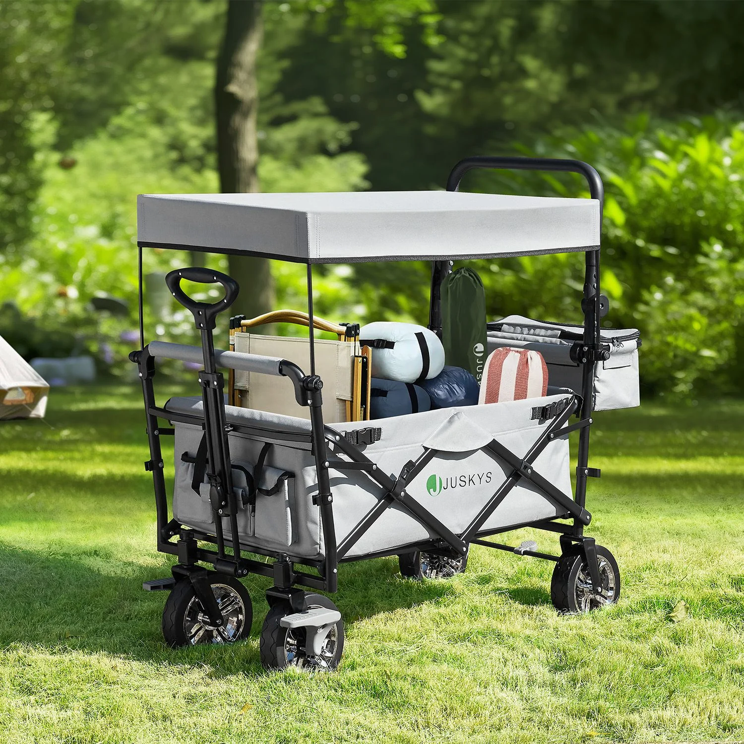 Poussette pliante 2025 avec toit et sac