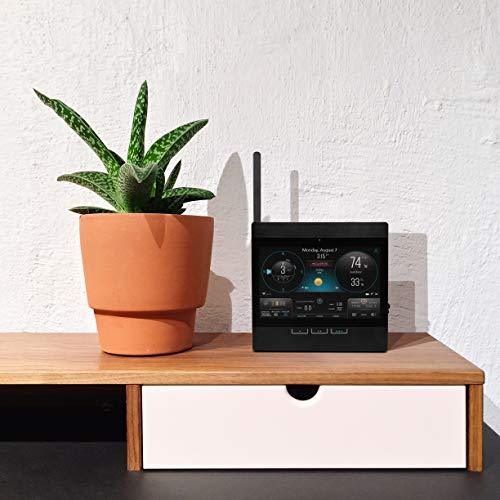 Station météo AcuRite Atlas avec affichage Wi-Fi Direct et détection de foudre, noir